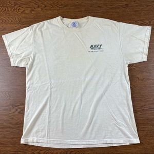 Y2K Navy Military T-Shirt
